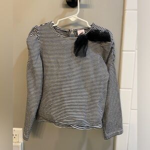 Janie & Jack Striped Black and White Top / Size 5 / VGUC